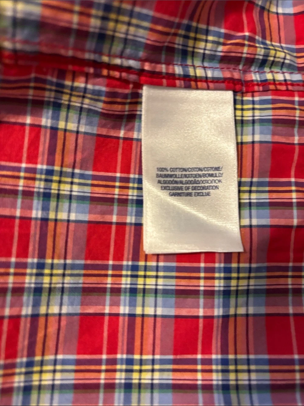 NWT Ralph Lauren boys XL 18-20 Plaid S/S Button-Down Shirt 26-312